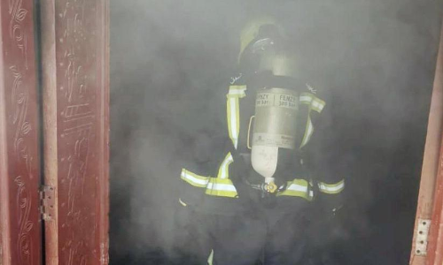 House caught fire in Ibra