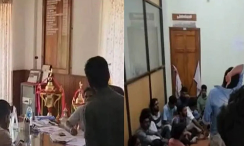 പ്രിൻസിപ്പലിനെ ആറ്​ മണിക്കൂർ മുറിയിൽ പൂട്ടിയിട്ട്​ എസ്​.​എഫ്​.ഐ പ്രതിഷേധം