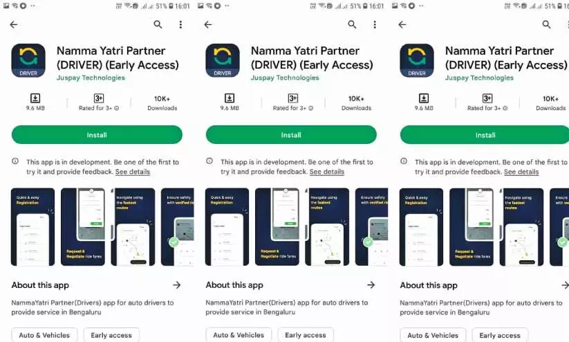 Namma Yatri of Auto Unions in Bangalore City Namma Yatri of Auto Unions in Bangalore City