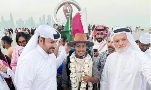 നടന്നു നടന്ന് സലാമി ദോഹയിലെത്തി