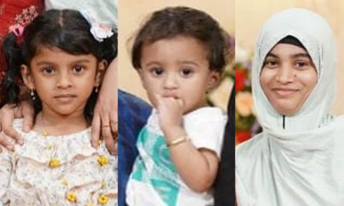 ഞങ്ങൾ പോവുകയാണ് എന്ന്  ഭർത്താവിന് സന്ദേശമയച്ച യുവതിയും പിഞ്ചുമക്കളും മരിച്ച നിലയിൽ; ദുരൂഹത