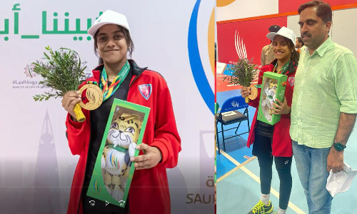 സൗദി ദേശീയ ഗെയിംസിൽ മലയാളി പെൺകുട്ടിക്ക് സുവർണ​ നേട്ടം