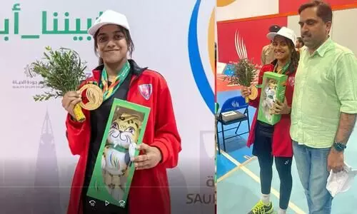 സൗദി ദേശീയ ഗെയിംസിൽ മലയാളി പെൺകുട്ടിക്ക് സുവർണ നേട്ടം സൗദി ദേശീയ ഗെയിംസിൽ മലയാളി പെൺകുട്ടിക്ക് സുവർണ നേട്ടം