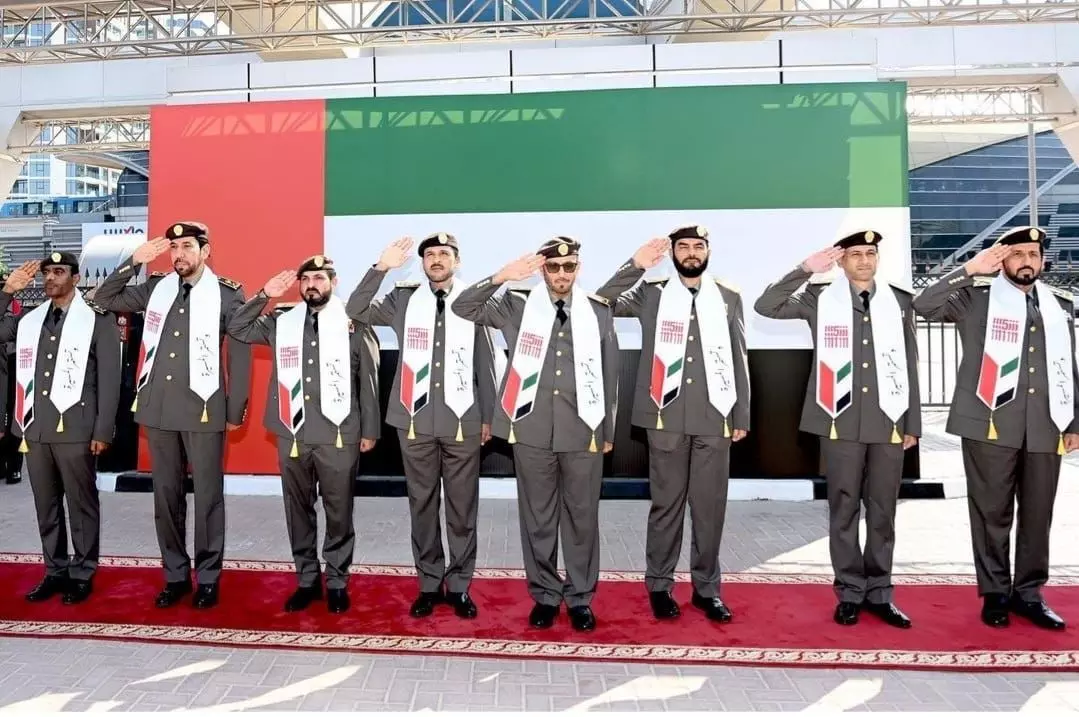 യു.​എ.​ഇ ദേ​ശീ​യ പ​താ​ക ദി​ന​ത്തോ​ട​നു​ബ​ന്ധി​ച്ച് ജി.​ഡി.​ആ​ർ.​എ​ഫ്.​എ സം​ഘ​ടി​പ്പി​ച്ച ച​ട​ങ്ങി​ൽ​നി​ന്ന്