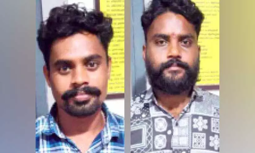 യുവാവിനെ കരിങ്കല്ല് കൊണ്ട് തലക്കടിച്ച രണ്ടുപേർ അറസ്റ്റിൽ യുവാവിനെ കരിങ്കല്ല് കൊണ്ട് തലക്കടിച്ച രണ്ടുപേർ അറസ്റ്റിൽ