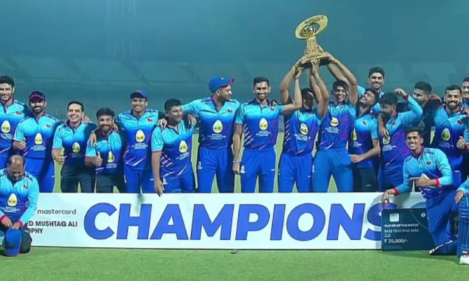 മുഷ്താഖലി ട്രോഫി മുംബൈക്ക്; ഹിമാചൽപ്രദേശിനെ മൂന്നു വിക്കറ്റിന് തോൽപിച്ചു