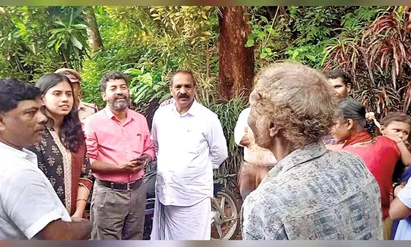 Amarambalam Asst Collector KMeeras visit Amarambalam Asst Collector KMeeras visit