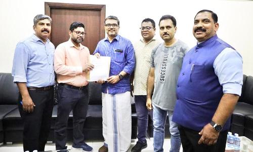 Anti-usury Committee given petition to minister MB Rajesh