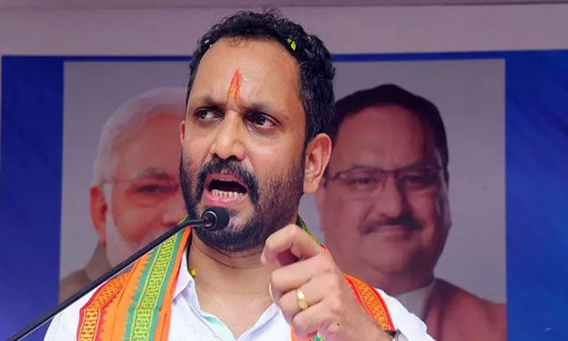 സംസ്ഥാന സർക്കാരിന്റെ ഭരണഘടനാവിരുദ്ധതക്കെതിരെ പ്രതിഷേധിക്കുമെന്ന് കെ.സുരേന്ദ്രൻ സംസ്ഥാന സർക്കാരിന്റെ ഭരണഘടനാവിരുദ്ധതക്കെതിരെ പ്രതിഷേധിക്കുമെന്ന് കെ.സുരേന്ദ്രൻ