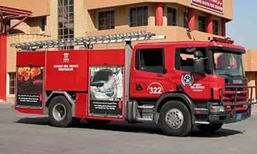 വാക്വം ക്ലീനറിൽ കുടുങ്ങിയ കുട്ടിയെ അഗ്നിരക്ഷാസേന രക്ഷപ്പെടുത്തി