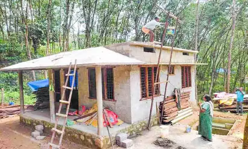Elderly couple built their own house