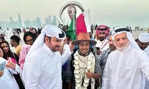 ലോകകപ്പ് ഫുട്ബാൾ: ജിദ്ദയിൽനിന്ന് കാൽനടയായി അബ്ദുല്ല അൽ-സലമി ദോഹയിൽ