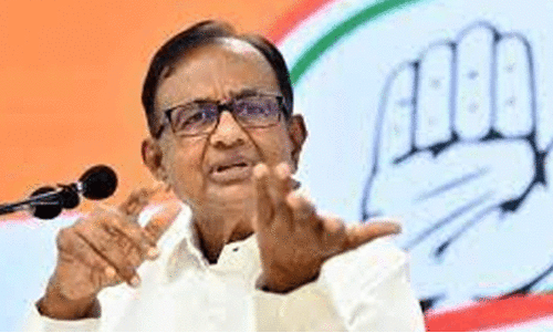 Congress leader P Chidambaram