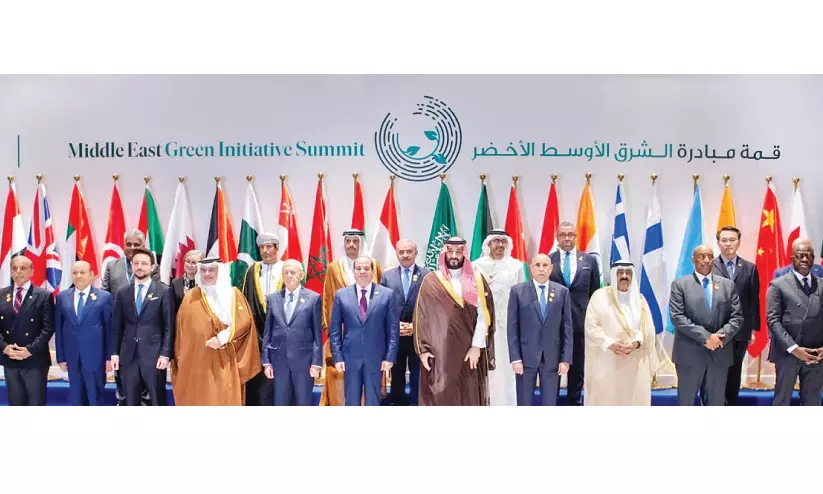 ഹരിത ഉച്ചകോടി; മരുഭൂമിയെ പച്ചപ്പണിയിക്കാൻ സഹകരണം ആവശ്യം –കിരീടാവകാശി ഹരിത ഉച്ചകോടി; മരുഭൂമിയെ പച്ചപ്പണിയിക്കാൻ സഹകരണം ആവശ്യം –കിരീടാവകാശി