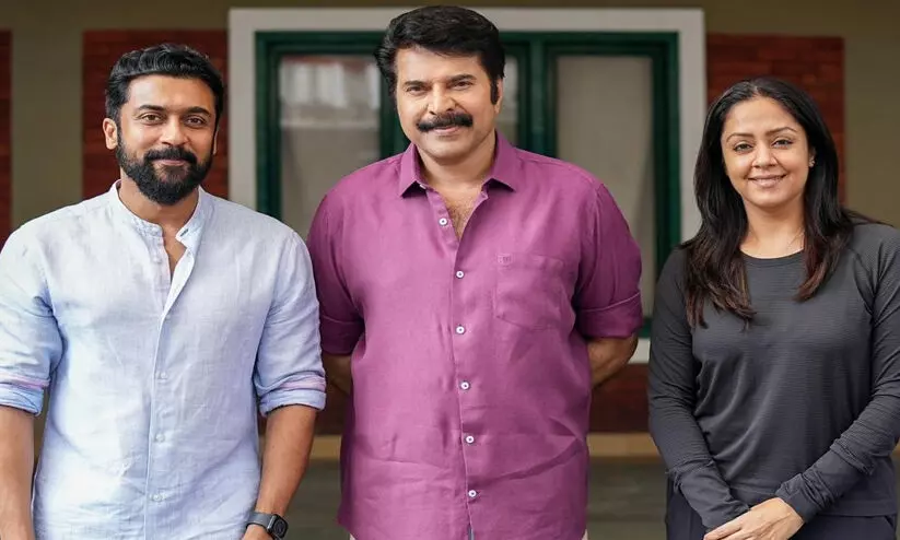 മമ്മൂട്ടിയുടെ കാതൽ സെറ്റിൽ ജ്യോതികക്കൊപ്പം സൂര്യയും...