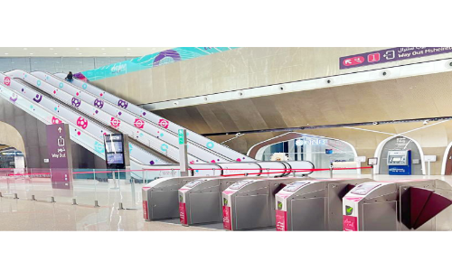 ഒമ്പത് മെേട്രാ സ്റ്റേഷനുകളിൽ കൂടുതൽ ഗേറ്റുകൾ സ്ഥാപിച്ചു; ഹയ്യ കാർഡുള്ളവർക്ക് നാളെമുതൽ സൗജന്യ യാത്ര