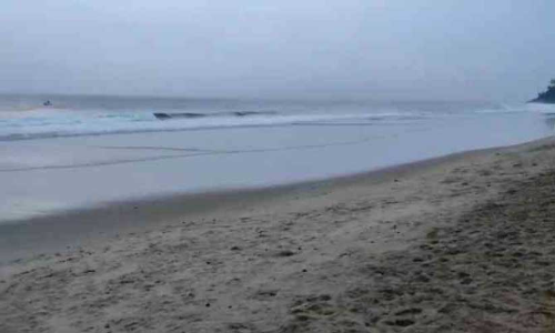 വർക്കല പാപനാശത്ത്​ കടൽ അമ്പത്​ മീറ്ററോളം ഉൾവലിഞ്ഞു; ആശങ്ക