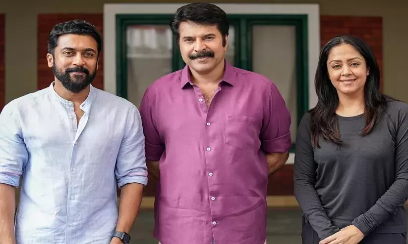 മമ്മൂട്ടിയുടെ കാതൽ സെറ്റിൽ ജ്യോതികക്കൊപ്പം സൂര്യയും...