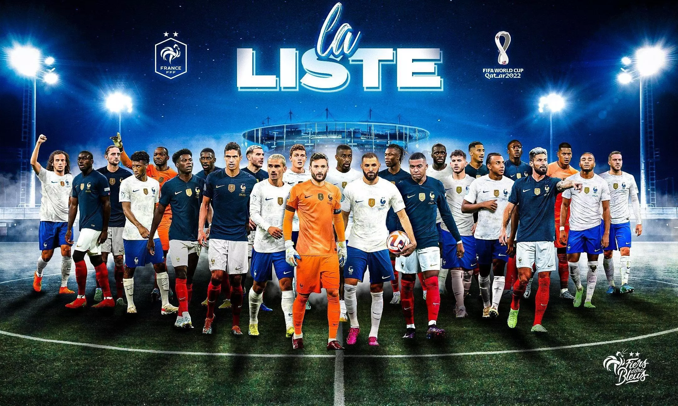 ഫ്രഞ്ച് ടീമിനെ പ്രഖ്യാപിച്ച് ദെഷാംപ്സ്; എംബാപ്പെ, ബെൻസേമ പട നയിക്കും ഫ്രഞ്ച് ടീമിനെ പ്രഖ്യാപിച്ച് ദെഷാംപ്സ്; എംബാപ്പെ, ബെൻസേമ പട നയിക്കും