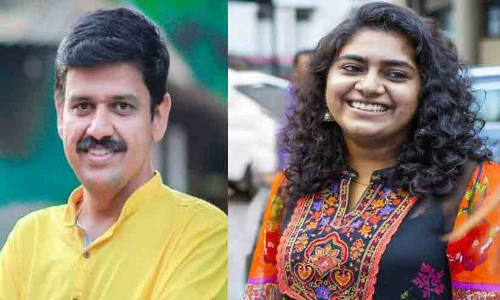 നടി നിമിഷ സജയൻ 1.14 കോടിയുടെ നികുതി വെട്ടിച്ചതായി സന്ദീപ് വാര്യർ