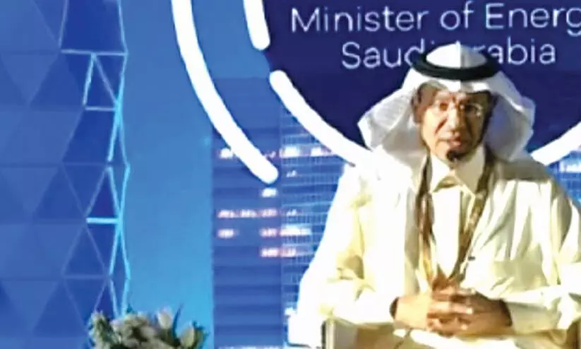 സൗദിയുടെ എണ്ണയില്ലാതെ ലോകത്തിന് അധികനാൾ മുന്നോട്ടു നീങ്ങാനാകില്ല -ഊർജമന്ത്രി സൗദിയുടെ എണ്ണയില്ലാതെ ലോകത്തിന് അധികനാൾ മുന്നോട്ടു നീങ്ങാനാകില്ല -ഊർജമന്ത്രി