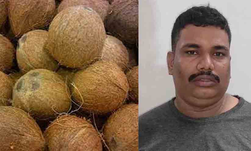 300 കിലോ തേങ്ങ തട്ടിയെടുത്തയാൾ 300 ദിവസത്തിന് ശേഷം അറസ്റ്റിൽ