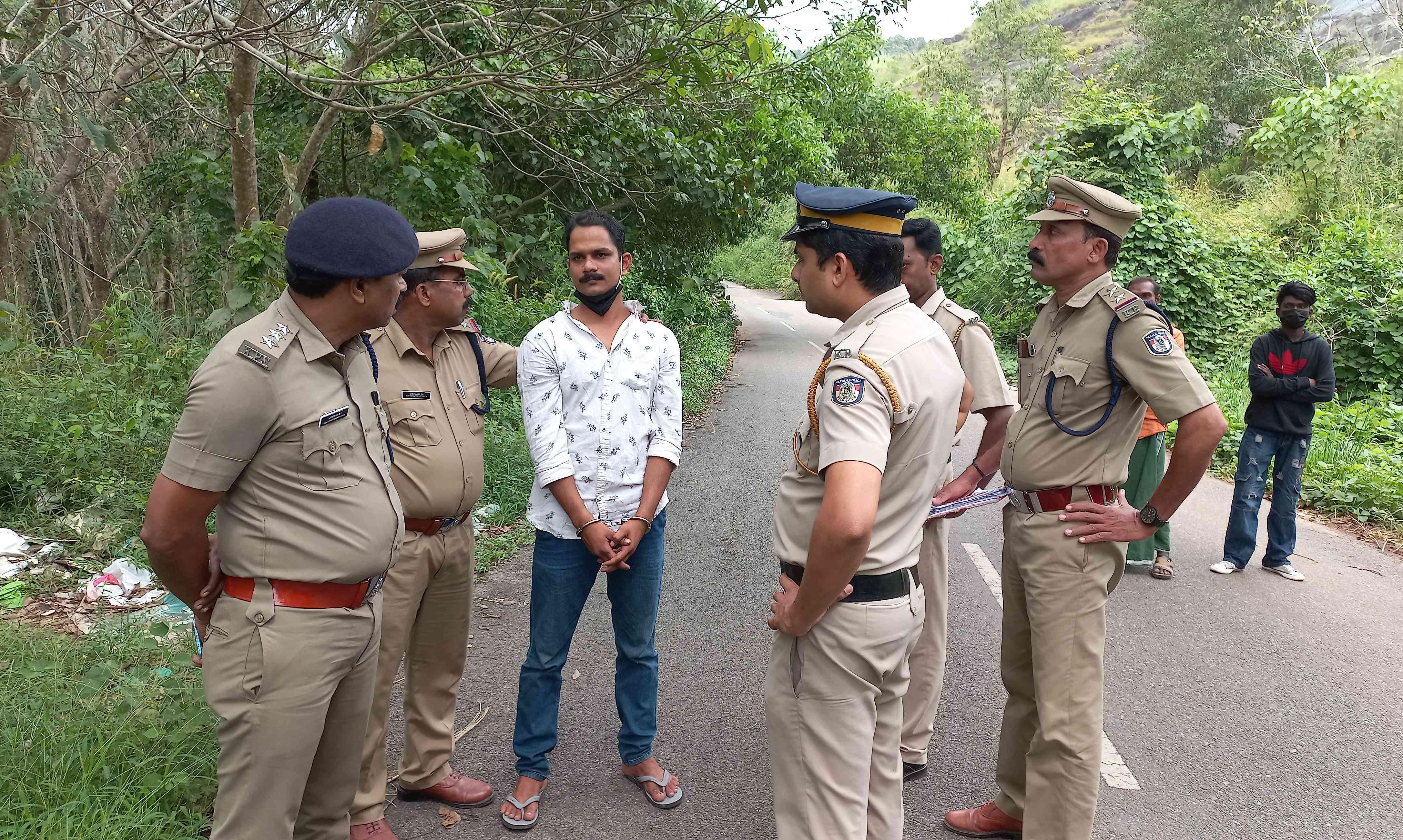 പോത്തൻകോട് സദാചാര ഗുണ്ടായിസം;   പ്രതിയെ സംഭവ സ്ഥലത്ത് എത്തിച്ച് തെളിവെടുപ്പ് നടത്തി