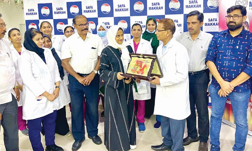 ദേശീയ ഗെയിംസ് സ്വർണമെഡൽ ജേതാവ് ഖദീജ നിസയെ ‘സഫ മക്ക’ ആദരിച്ചു