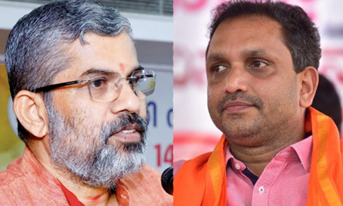 ഉള്ളി കെട്ടപോലെ മനസ്സ് എത്രമാത്രം മലീമസം! -കെ. സുരേന്ദ്രനെതിരെ സ്വാമി സന്ദീപാനന്ദ ഗിരി