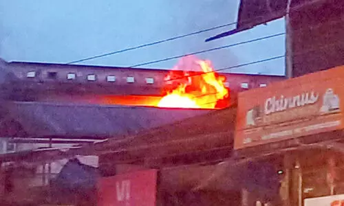 കുറ്റ്യാടിയിൽ മൂന്നുനില കെട്ടിടത്തില്‍ തീപിടിത്തം