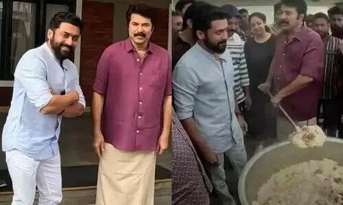 സിനിമ സ്റ്റൈലിൽ കാതൽ  ലൊക്കേഷനിൽ സൂര്യ; വിഡിയോയുമായി മമ്മൂട്ടി കമ്പനി