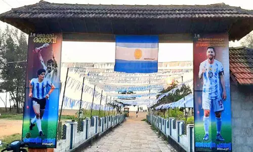 മന്ദലാംകുന്ന് ബീച്ചിനെ റൊസാരിയോ തീരമാക്കി അർജന്റീന ഫാൻസ്