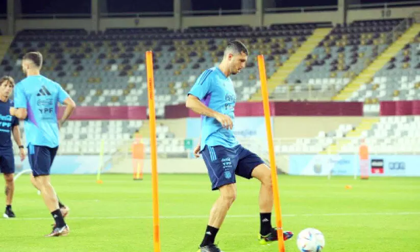 അ​ർ​ജ​ന്‍റീ​ന ടീം ​അ​ബൂ​ദ​ബി​യി​ൽ