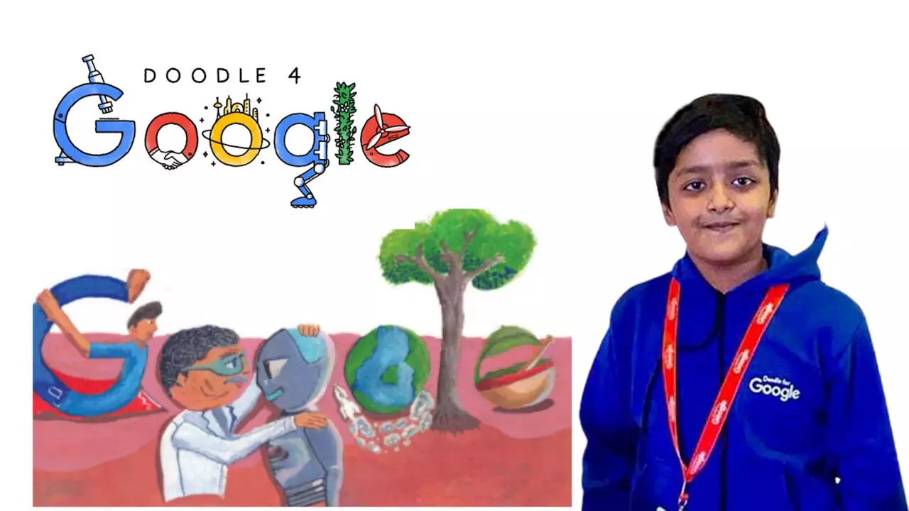 ഇന്നത്തെ ഗൂഗിൾ ഡൂഡിൽ വരച്ചത് വിദ്യാർഥിയായ ശ്ലോക്; കാത്തിരിക്കുന്നത് ലക്ഷങ്ങളുടെ സമ്മാനം