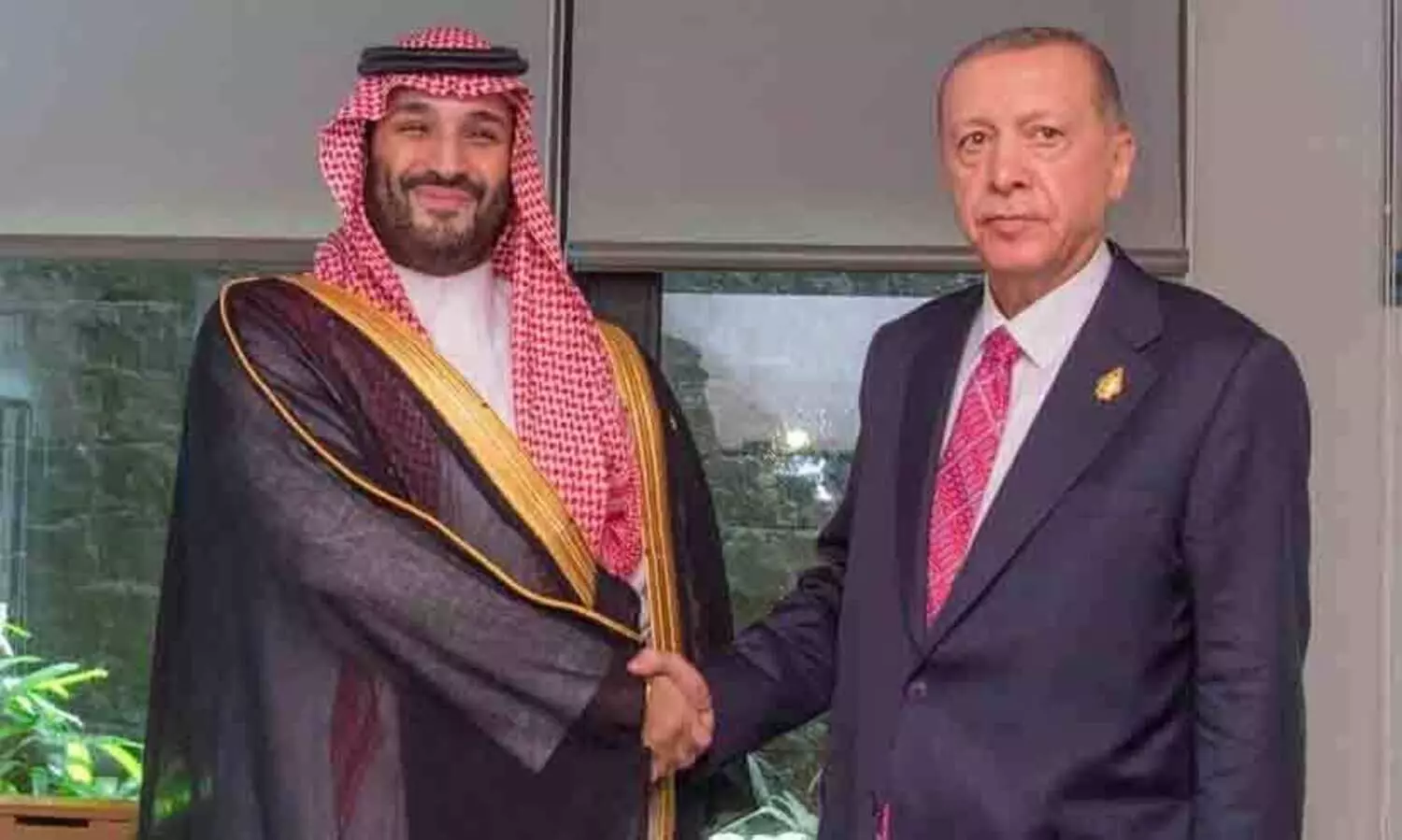 സൗദി കിരീടാവകാശിയും തുർക്കി പ്രസിഡൻറും കൂടിക്കാഴ്​ച നടത്തി