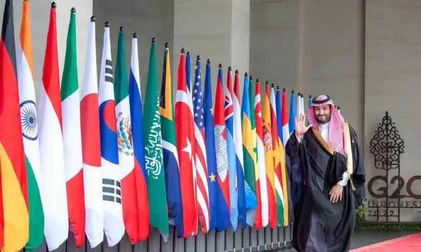 ജി 20 ഉച്ചകോടിയിൽ പ​ങ്കെടുക്കാൻ സൗദി കിരീടാവകാശി ഇന്തോനേഷ്യയിൽ
