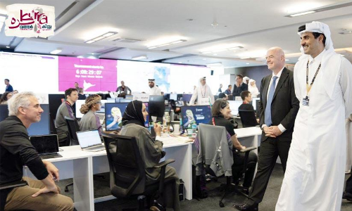 ലോകകപ്പ്: പ്രധാന കമാൻഡ് സെൻററിൽ ഖത്തർ അമീറിന്റെ സന്ദർശനം