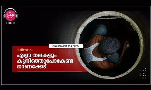 എല്ലാ തലകളും കുനിഞ്ഞുപോകേണ്ട  നാണക്കേട്