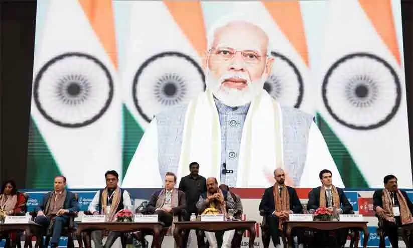 ടെക് സമ്മിറ്റ് തുടങ്ങി; പാവപ്പെട്ടവരുടെ ഉന്നതിക്ക് സാങ്കേതികത ഉപയോഗപ്പെടുത്തും -മോദി ടെക് സമ്മിറ്റ് തുടങ്ങി; പാവപ്പെട്ടവരുടെ ഉന്നതിക്ക് സാങ്കേതികത ഉപയോഗപ്പെടുത്തും -മോദി