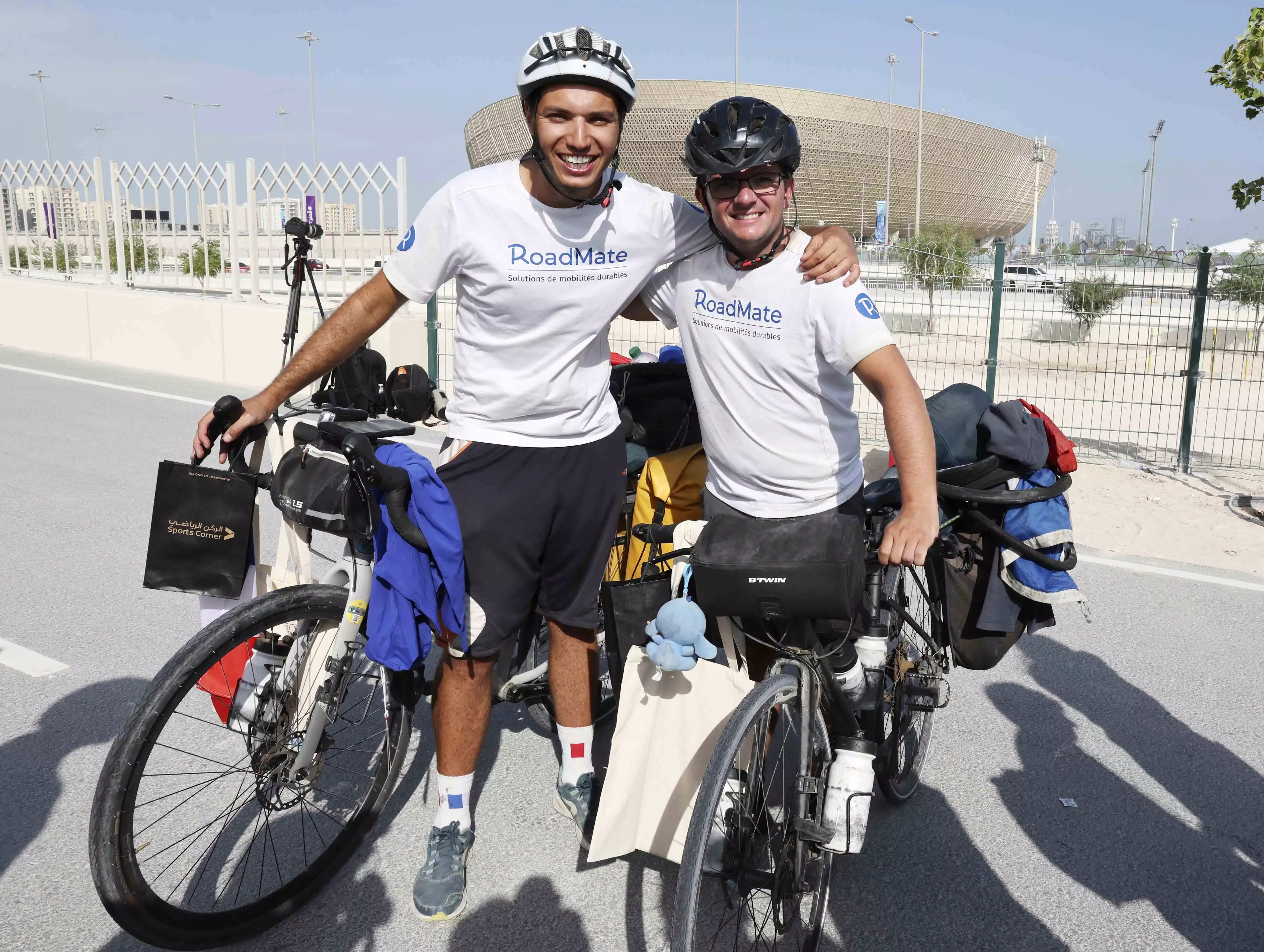 Mehdi and Martin in Doha, Qatar World Cup