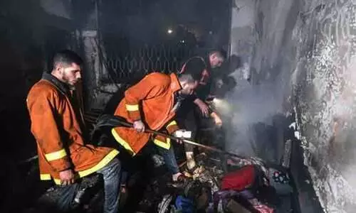 ഗാസയിലെ അഭയാർഥി ക്യാമ്പിൽ തീപിടിത്തം; ഏഴ് കുട്ടികൾ ഉൾപ്പെടെ 21 മരണം