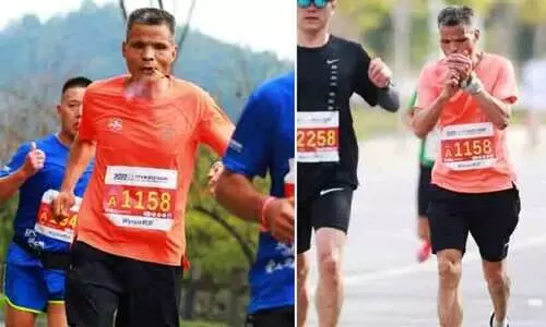 പുകവലി നിർത്താതെ 42 കിലോമീറ്റർ ഓടിത്തീർത്തു! വൈറലായി അങ്കിൾ ചെന്നിന്റെ കുതിപ്പ്