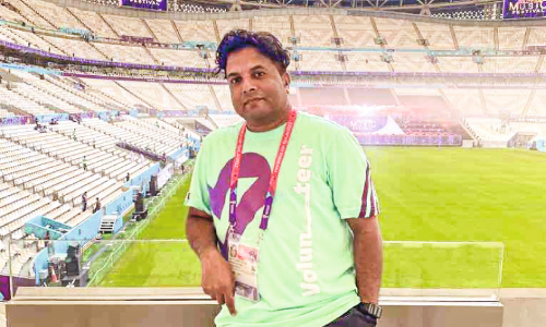 Yasir as Qatar World Cup Volunteer
