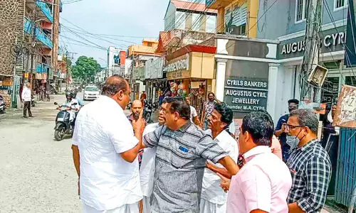 Road dust; Party secretary and MLA against those who protested