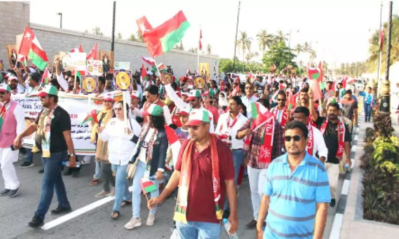 സലാലയിൽ ഉജ്ജ്വല ഐക്യദാർഢ്യ റാലി