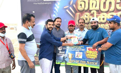 സ​ഫാ​മ​ക്ക-​കേ​ളി മെ​ഗാ ക്രി​ക്ക​റ്റ്; ആ​ദ്യ റൗ​ണ്ട് മ​ത്സ​ര​ങ്ങ​ൾ അ​വ​സാ​ന ഘ​ട്ട​ത്തി​ൽ