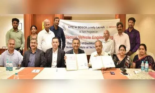 ഇലക്ട്രിക് വെഹിക്കിൾ എൻജിനീയറിങ്ങിൽ പുതിയ എം.ടെക് പ്രോഗ്രാം; എൻ.ഐ.ടി കാലിക്കറ്റ് -ബോഷ് ധാരണപത്രം ഒപ്പുവച്ചു