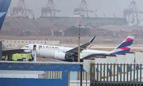 Plane Hits Fire Truck During Takeoff In Peru