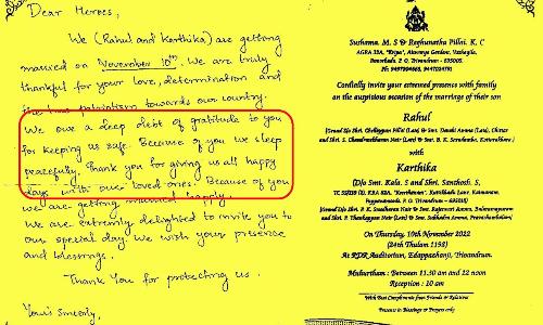 Indian Armys Reply To Kerala Couple Who Invited Them For Wedding