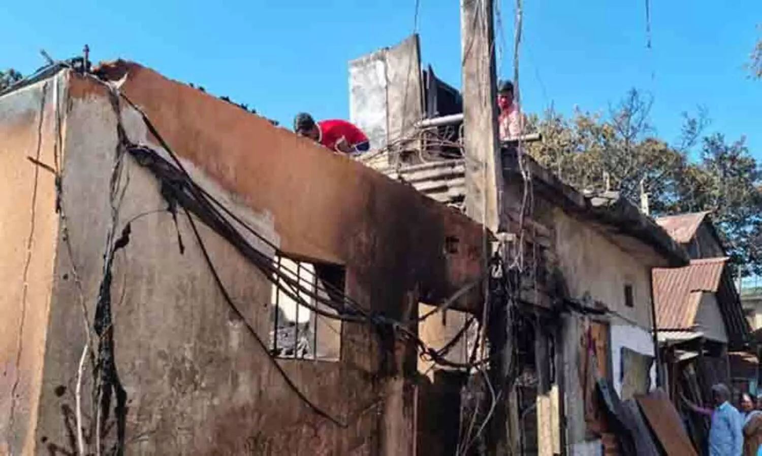 12 Injured After 50 Houses Burn Down In Siliguri Slum Fire